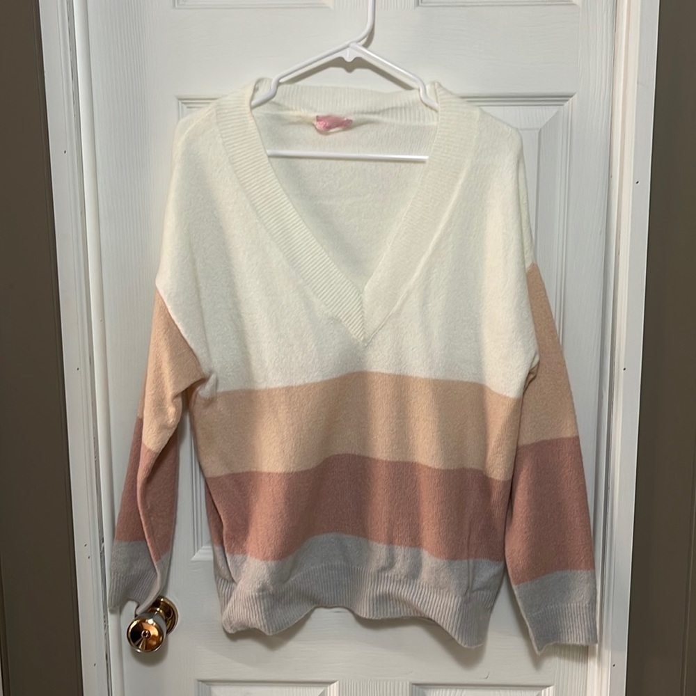 Color block sweater